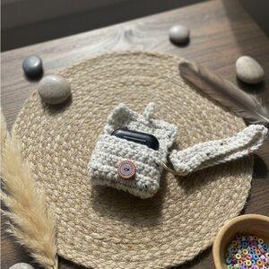 Handmade Crochet Tablet Case - Cream